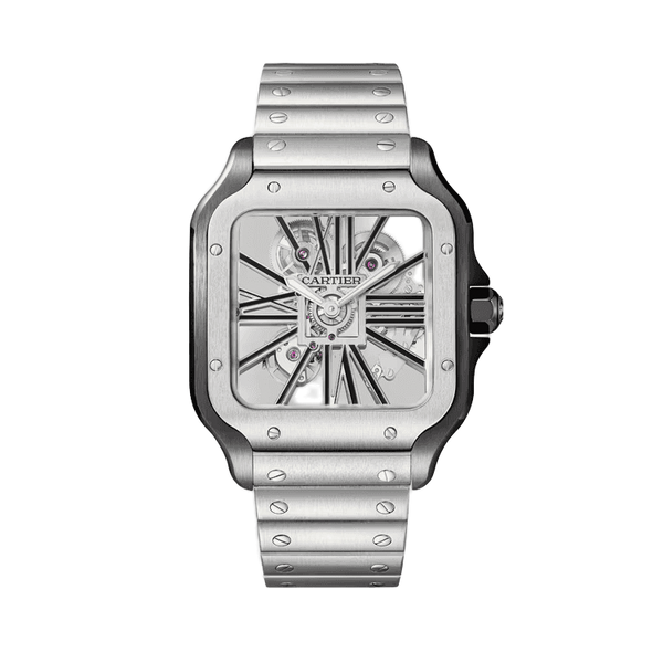 Cartier Santos Skeleton Skeleton Steel 39.8mm