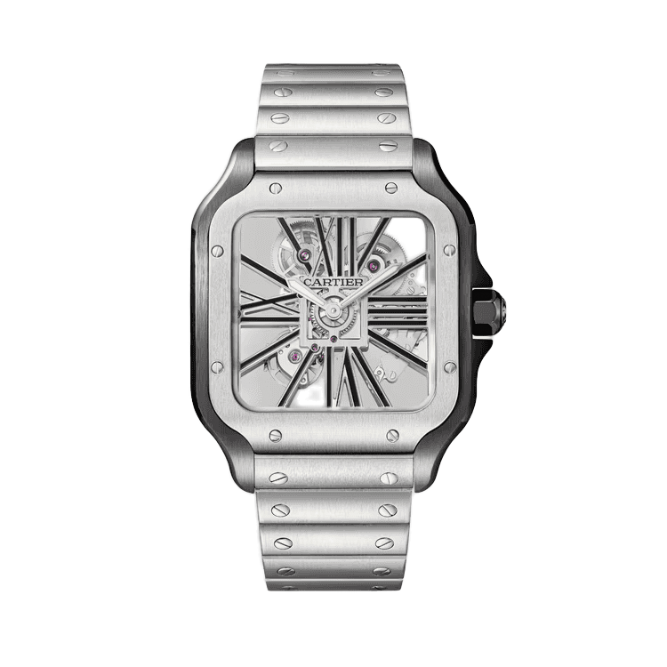 Cartier Santos Skeleton Skeleton Steel 39.8mm - Image 1
