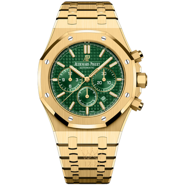 Audemars Piguet Royal Oak Chronograph Green Yellow Gold 41mm