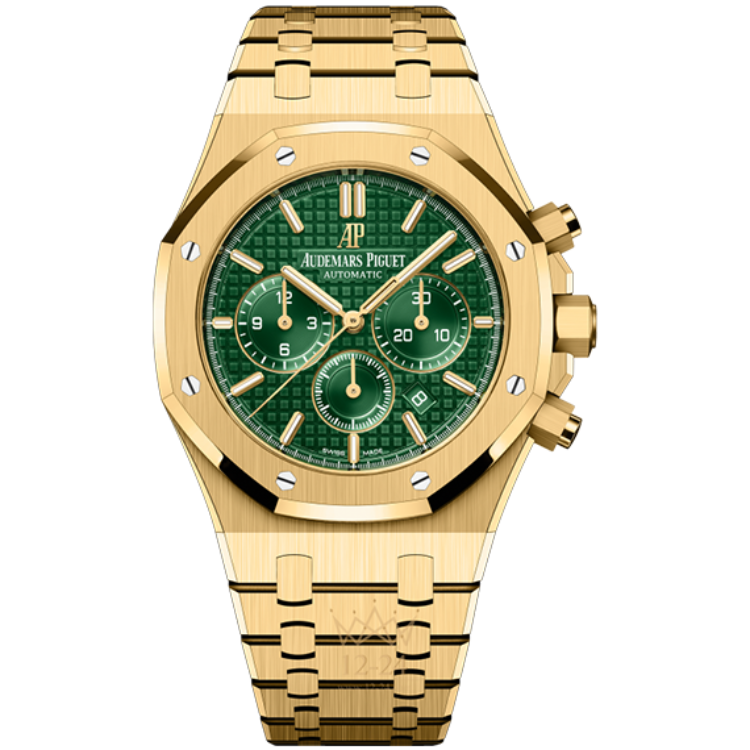Audemars Piguet Royal Oak Chronograph Green Yellow Gold 41mm - Image 1
