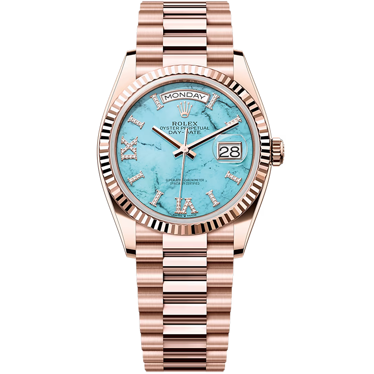 Rolex Day-Date Blue Rose Gold 36mm - Image 1