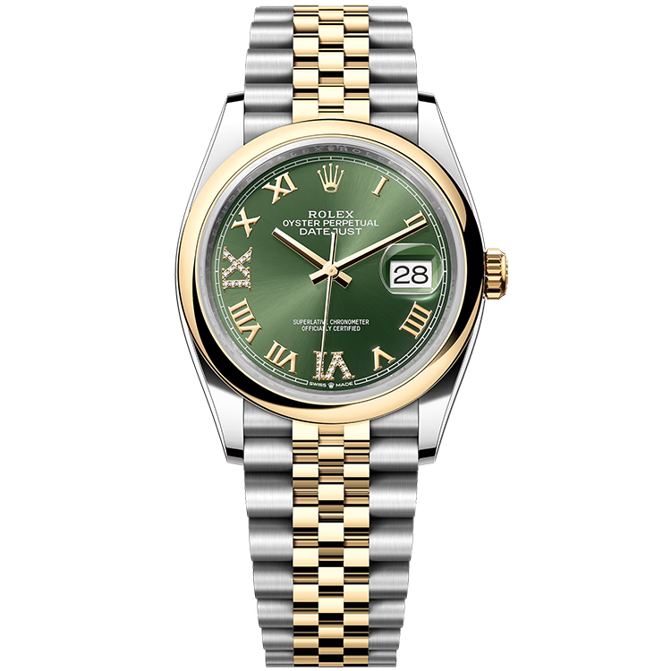 Rolex Datejust Green Two-Tone 36mm - Image 1