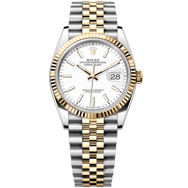 Rolex Datejust White Two-Tone 36mm