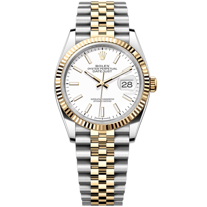 Rolex Datejust White Two-Tone 36mm - Image 1