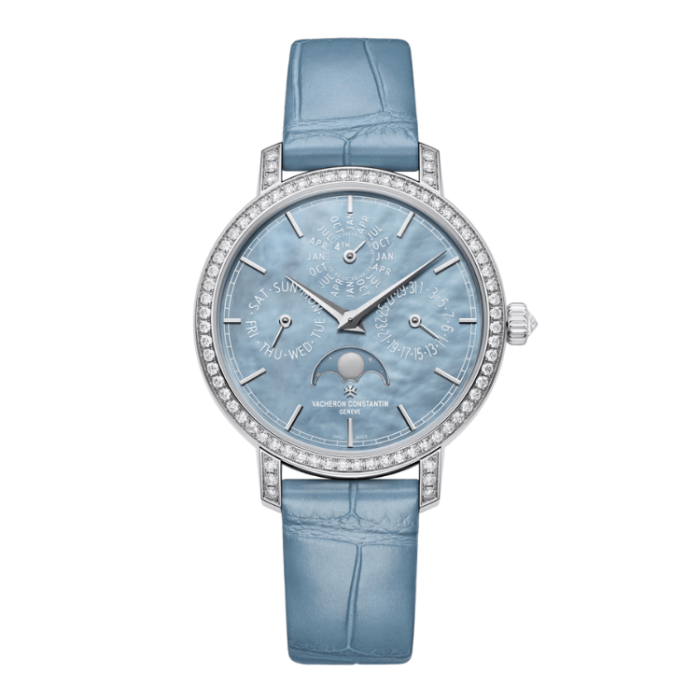 Vacheron Constantin Traditionnelle Perpetual Calendar Blue Alligator Leather 36.5mm - Image 1