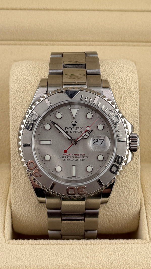 2003 Rolex Yacht-Master Platinum Dial 16622 (Watch, Papers, Wt & Box)