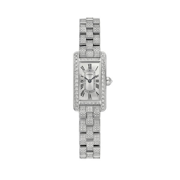 Cartier Tank Américaine Silver White Gold 15.2mm