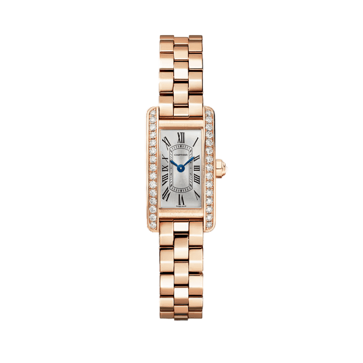 Cartier Tank Américaine Silver Rose Gold 15.2mm - Image 1