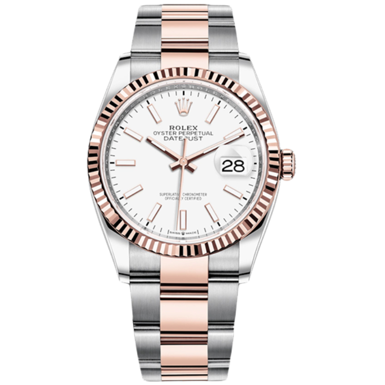 Rolex Datejust White Two-Tone 36mm - Image 1