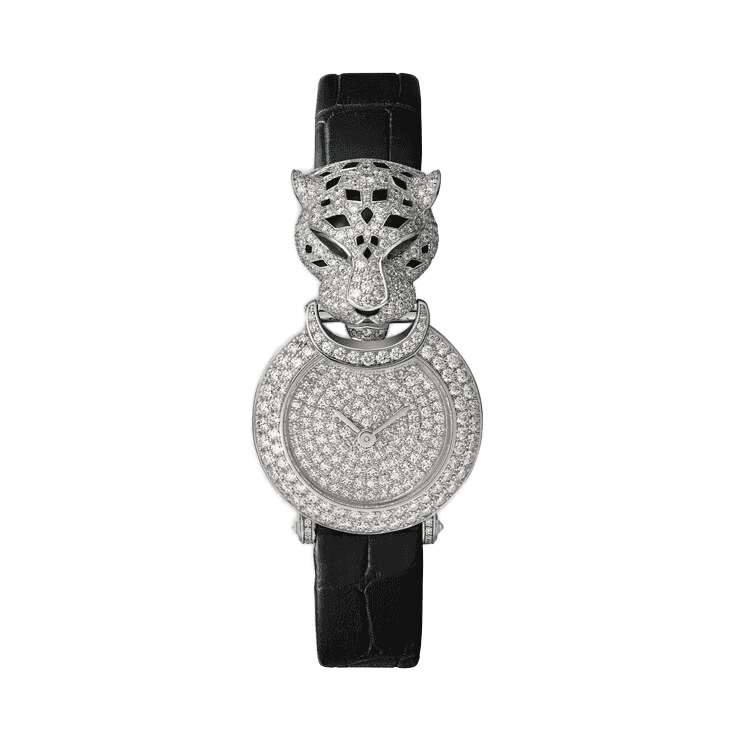 Cartier La Panthère Diamond Pave Leather 23.6mm - Image 1