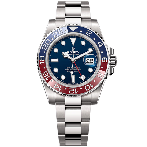 "Pepsi" Rolex GMT-Master II Blue White Gold 40mm
