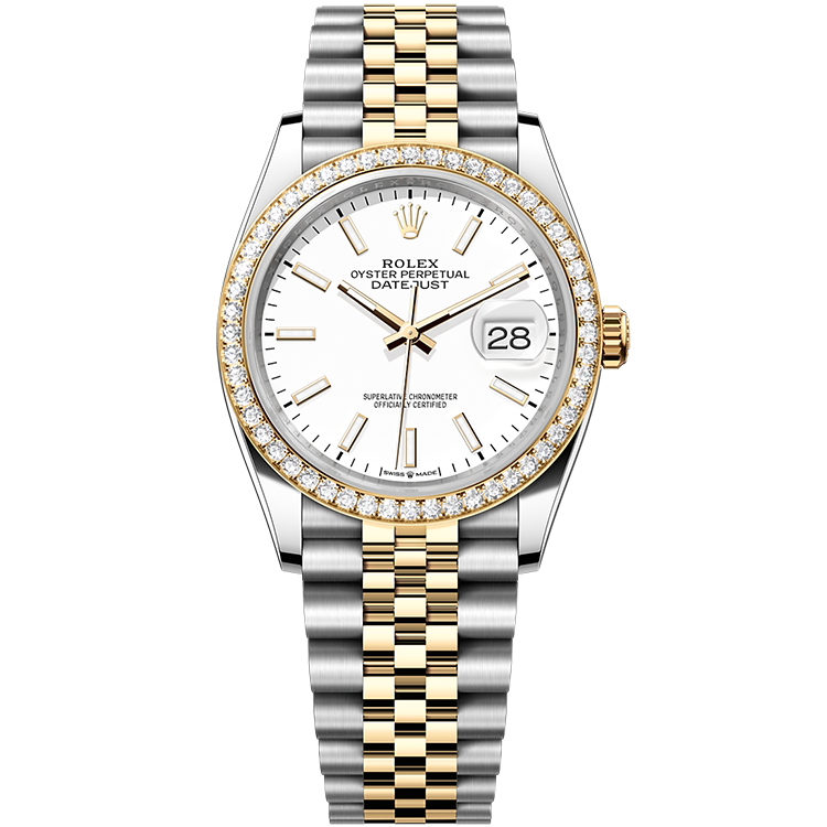 Rolex Datejust White Two-Tone 36mm - Image 1