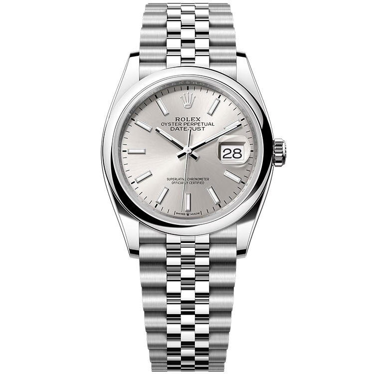 Rolex Datejust Silver Steel 36mm - Image 1