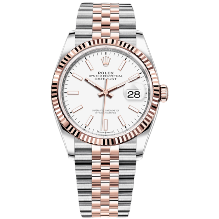 Rolex Datejust White Two-Tone 36mm - Image 1