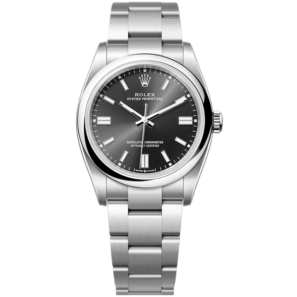 Rolex Oyster Perpetual Silver Steel 36mm