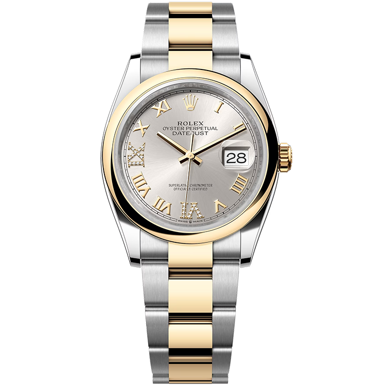 Rolex Datejust Silver Two-Tone 36mm - Image 1