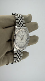 2017 Rolex Date-Just 36 Silver Stick 116234 (Watch,Card,Box and Booklets) - Thumb 4