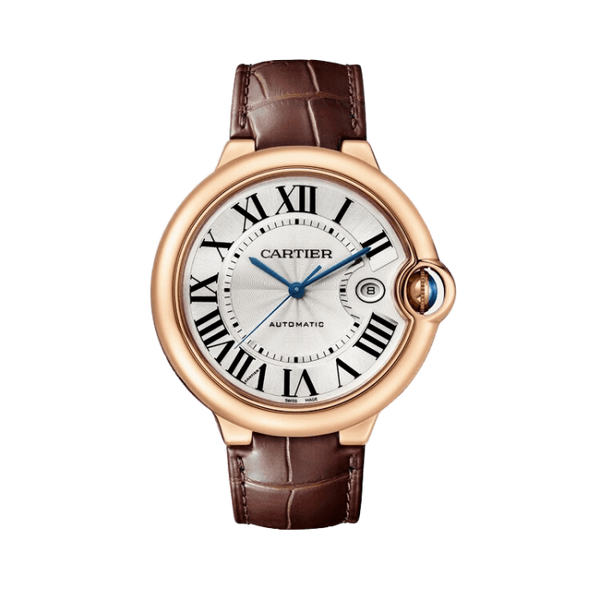 Cartier Ballon Bleu Large White Leather 42mm