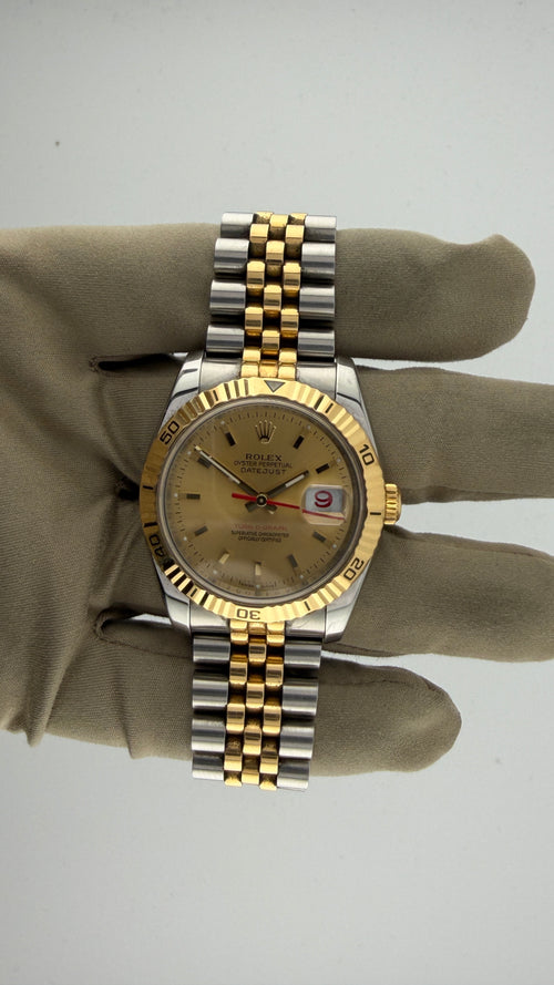 2014 Rolex Date-Just Turn-O-Graph 116263 (Watch,Card,Box & Booklets)