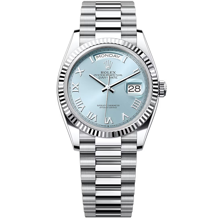 Rolex Day-Date Blue Platinum 36mm - Image 1