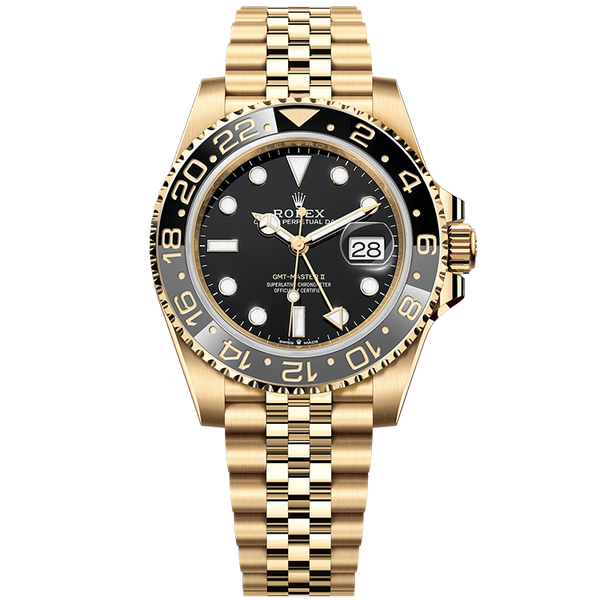 Rolex GMT-Master II Black Yellow Gold 40mm