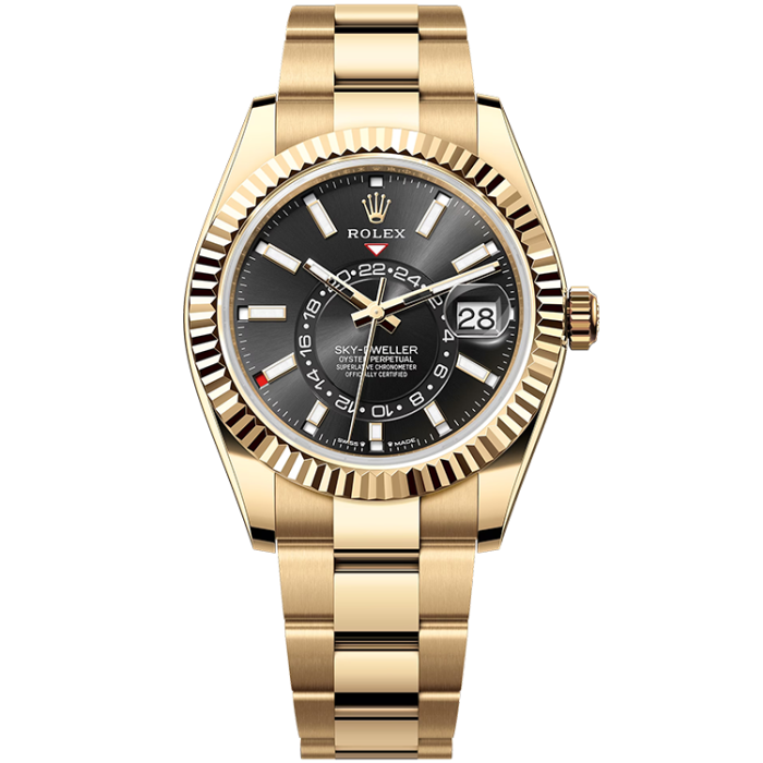 Rolex Sky-Dweller Black Yellow Gold 42mm - Image 1