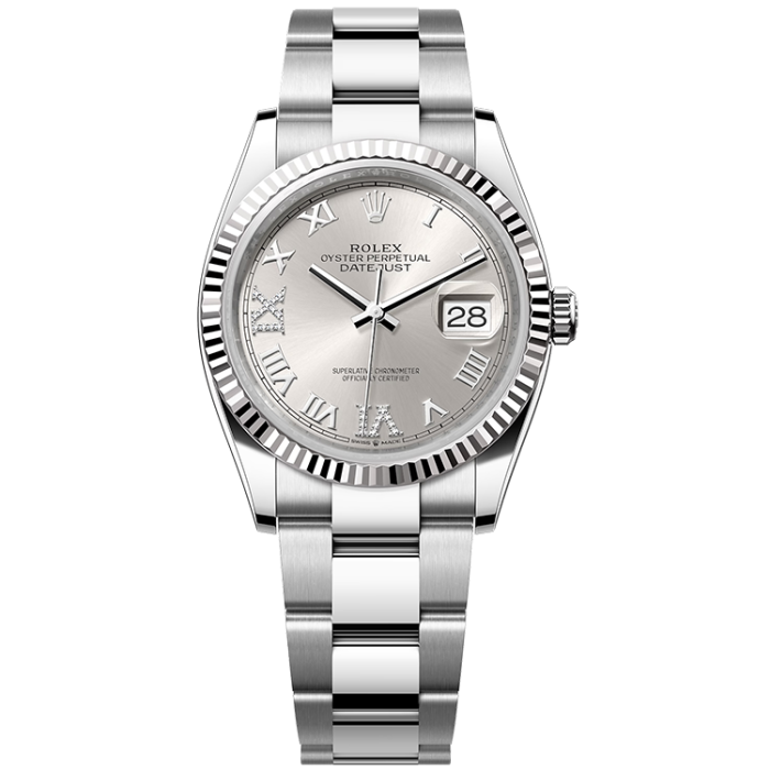 Rolex Datejust Silver Steel 36mm - Image 1