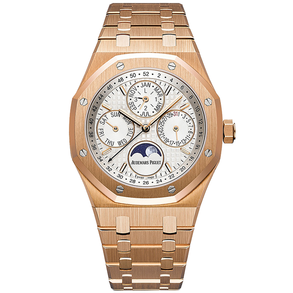 Audemars Piguet Royal Oak Perpetual Calendar White Rose Gold 41mm