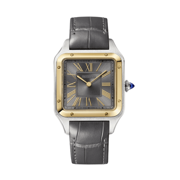 Cartier Santos Dumont Black Leather 31.4mm