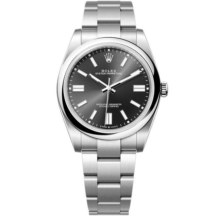 Rolex Oyster Perpetual Silver Steel 41mm - Image 1