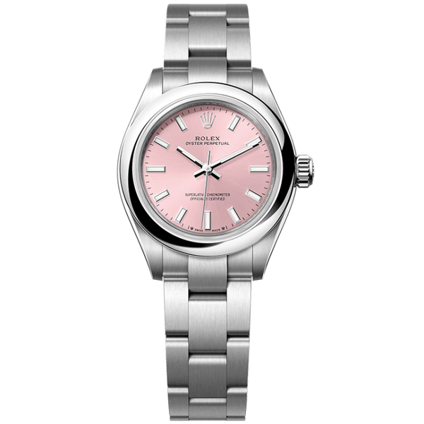 Rolex Oyster Perpetual Pink Steel 28mm