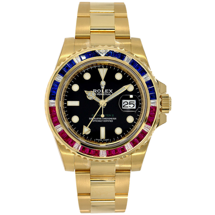 Rolex GMT-Master II Black Yellow Gold 40mm - Image 1