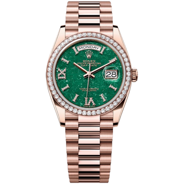 Rolex Day-Date Green Rose Gold 36mm