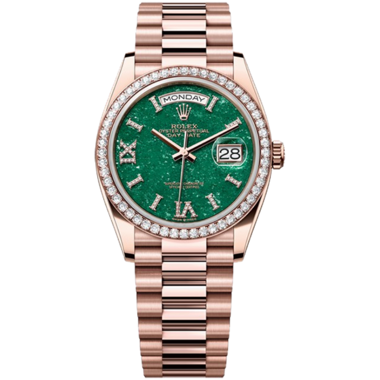 Rolex Day-Date Green Rose Gold 36mm - Image 1