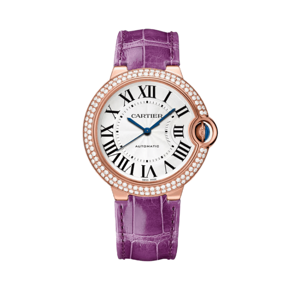 Cartier Ballon Bleu Medium White Leather 36mm