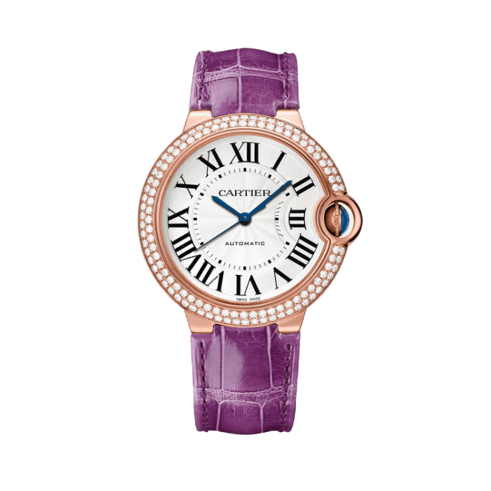 Cartier Ballon Bleu Medium White Leather 36mm - Image 1