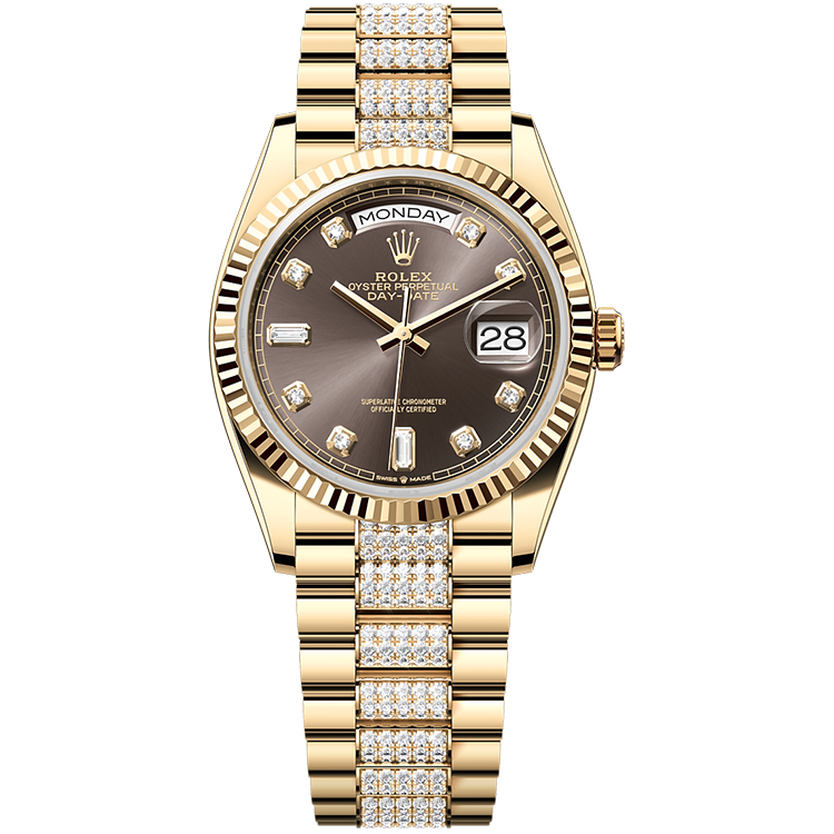 Rolex Day-Date Grey Yellow Gold 36mm - Image 1