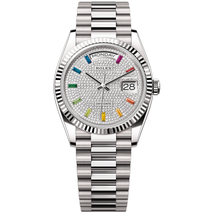 Rolex Day-Date Diamond Pave White Gold 36mm - Image 1