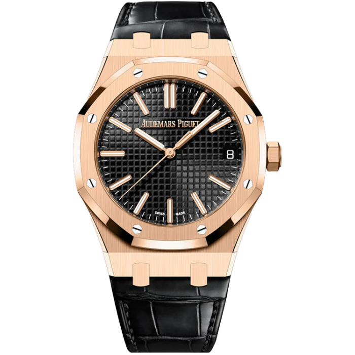 Audemars Piguet Royal Oak Black Leather 41mm - Image 1