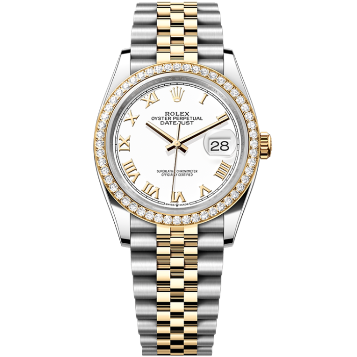 Rolex Datejust White Two-Tone 36mm - Image 1