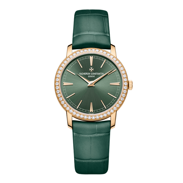 Vacheron Constantin Traditionnelle Manual-Winding Green Alligator Leather 33mm