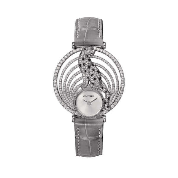 Cartier Panthère Jewelry Silver Leather 36mm