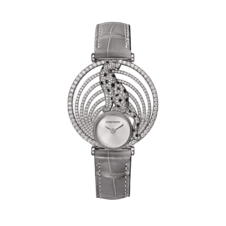 Cartier Panthère Jewelry Silver Leather 36mm - Image 1