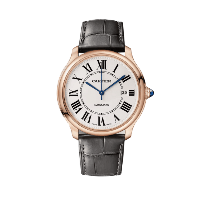 Cartier Ronde Louis White Leather 40mm - Image 1