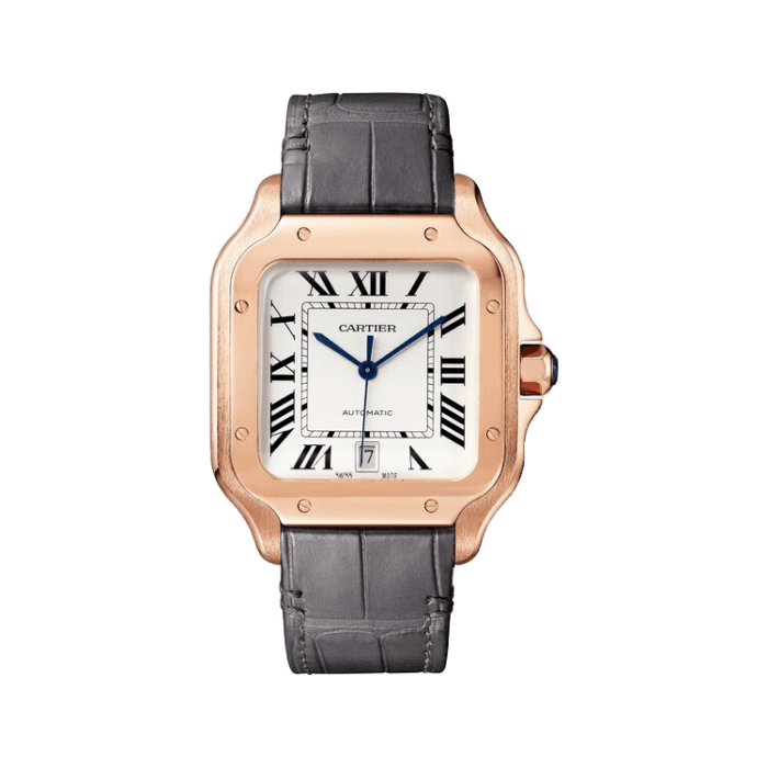 Cartier Santos De Cartier White Leather 39.8mm - Image 1