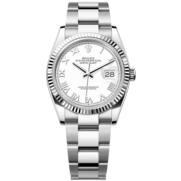 Rolex Datejust White Steel 36mm - Image 1