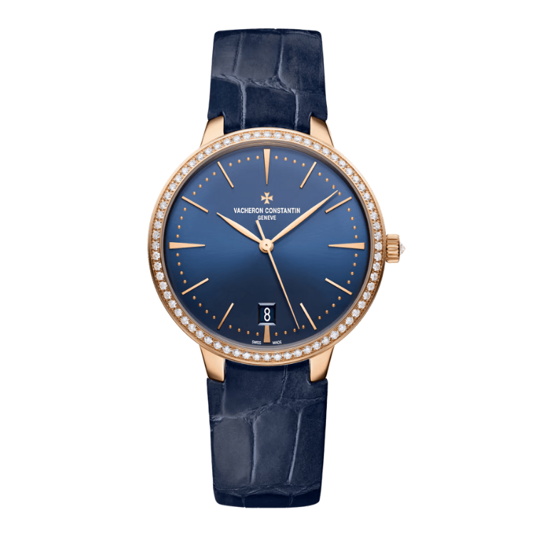 Vacheron Constantin Patrimony Blue Alligator Leather 36.5mm - Image 1