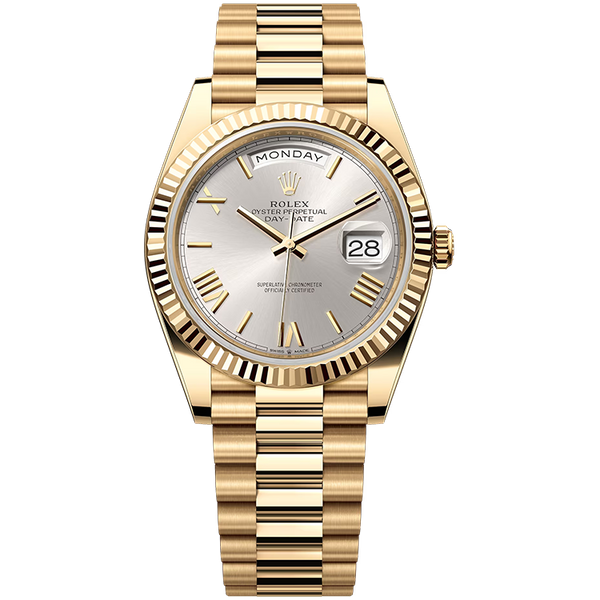 Rolex Day-Date Silver Yellow Gold 40mm
