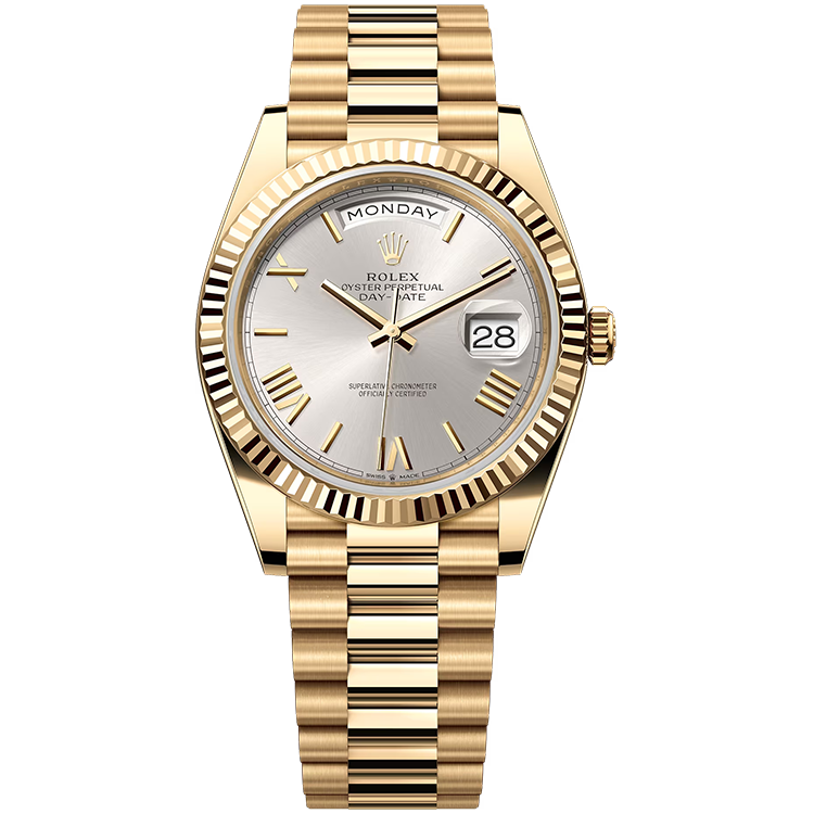 Rolex Day-Date Silver Yellow Gold 40mm - Image 1