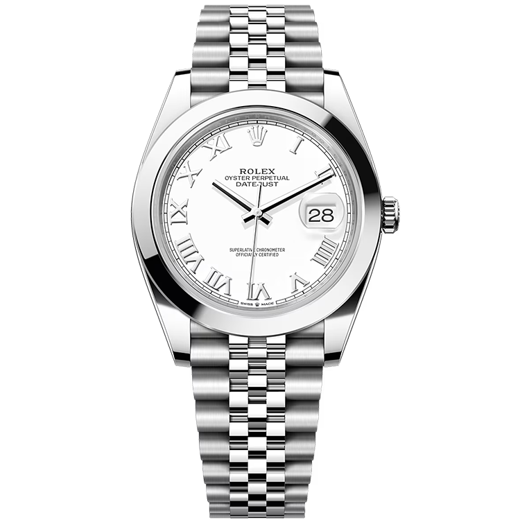 Rolex Datejust White Steel 41mm - Image 1